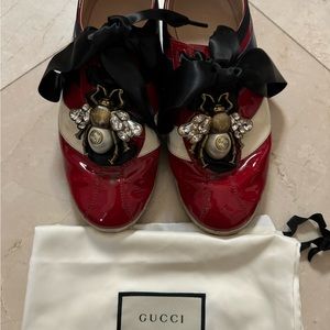Gucci patent leather trainers
